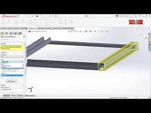 SolidWorks Weldments structural member