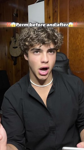 Reactiing to my own perm 😱⁉️#dillonlatham #selfimprovement #perm #dil... | Dillon Latham Perm