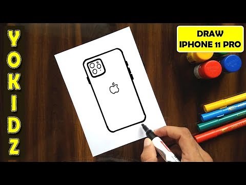 HOW TO DRAW APPLE IPHONE 11 PRO