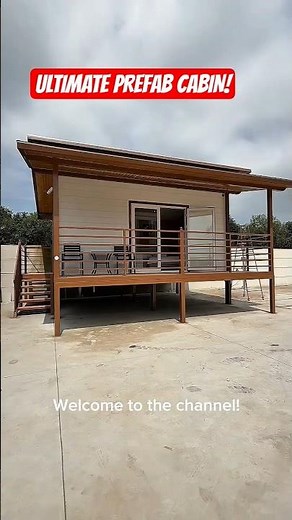 Touring a Modern Prefab Cabin with Deck | Cozy & Minimalist Living! #tinyhouse