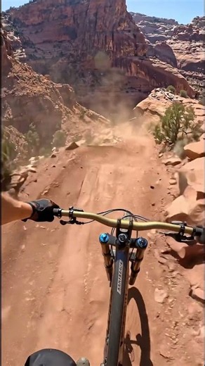 Downhill Mountain Biking POV — Red Canyon Descent 🏜️