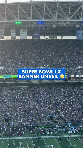 This one’s for you, 12s! You’re Super Bowl LX Champions! #nfl #seahawks #football #champions #banner 📺: NBC
