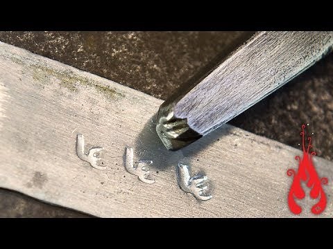 Blacksmithing - Making a touchmark stamp