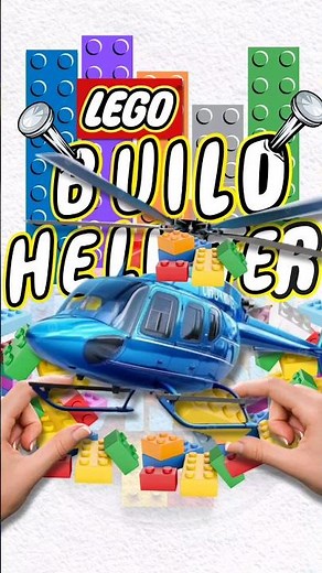 How to Build a Helicopter with LEGO Bricks! #lego #shortvideo #helicopter