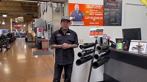 Stop by our service department and get your NEW slip-ons installed today! https://loom.ly/190D3Dk | Thunderbird Harley-Davidson
