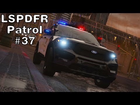 [LSPDFR] Patrol #37 - LAPD / LSPD - 2020 Ford Explorer on a cold rainy day