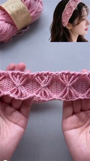 Crochet a cute wool headband in just a few minutes (Super easy for beginners) #crochet