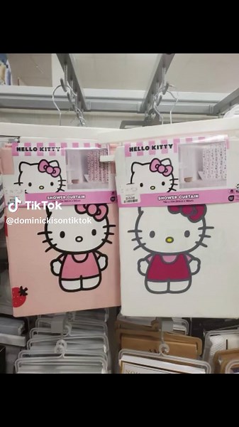 new shower curtains from hello kitty and @HomeGoods collaboration