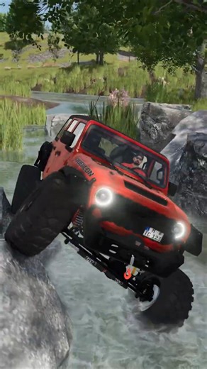 ROCK CRAWLING WITH JEEP WRANGLER RUBICON! 🪨 | Farming Simulator 25 #shorts #farmingsimulator