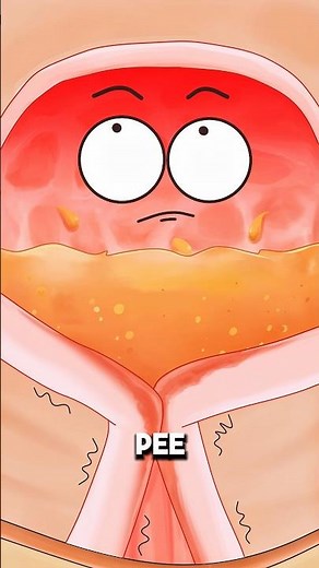 Why Holding Pee During Your Period Hurts So Much 🚽🩸..!!#e2dhealth #animation #2dshow #health #fypシ