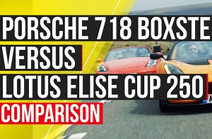 Video: Porsche 718 Boxster S vs Lotus Elise Cup 250 | Autocar