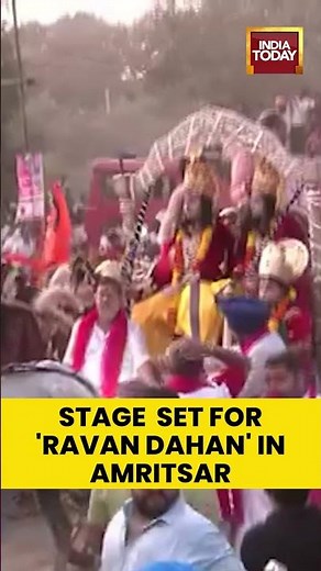 Stage All Set For 'Ravan Dahan' At Dussehra Ground In Amritsar | Dussehra 2025