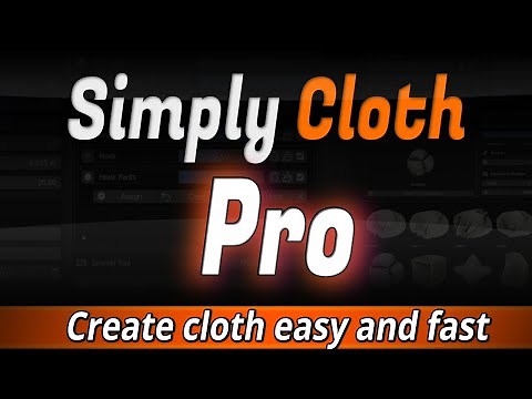 Simply Cloth Pro - Features - Blender Addon