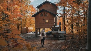 Un mini-chalet avec spa pour profiter de la nature en amoureux
