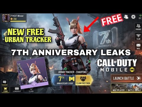 Codm 7th Anniversary Leaks | 7Th anniversary Urban Tracker character Skin Revealed | Codm Leaks 2026