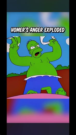 #simpsons #cartoon Homer’s anger exploded