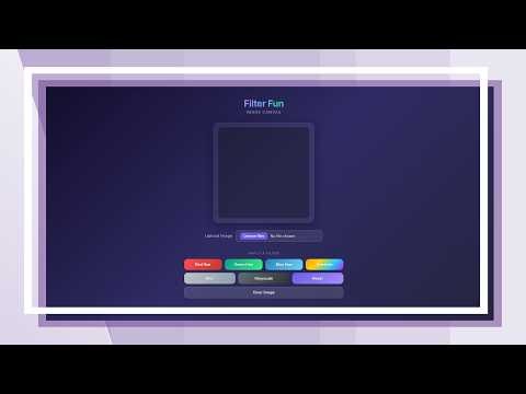Image Filter App Using HTML, CSS & JavaScript | Image Processing Project