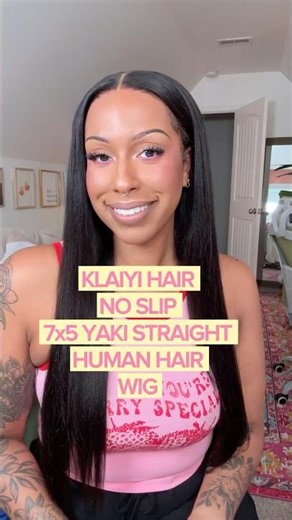 FLAWLESS INSTALL! 😍 | 7X5 NO SLIP YAKI STRAIGHT HUMAN HAIR LACE WIG | FT. KLAIYI HAIR #klaiyihair
