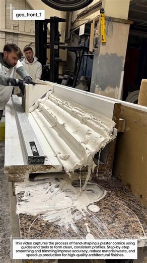 Handcrafted Plaster Cornice Shaping with Flawless Detail | Precision Craft in Action