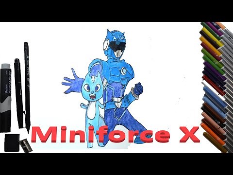 How to draw cartoon characters - Miniforce X
