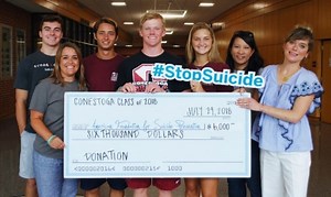 Conestoga Class of 2018 Donates To Suicide Prevention Group