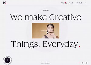 magnetism - sticky cursor animation menu transition - Awwwards