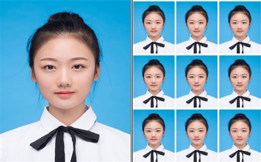 PS实例——2寸照片的排版