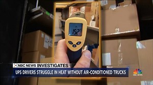 369K views · 1.5K reactions | UPS delivery drivers work on trucks that are not air conditioned, an NBC Investigations report found, making them at risk of heat stroke and kidney failure: https://nbcnews.to/2JEDZ7Z Cyntha McFadden reports. | NBC Nightly News with Tom Llamas | Facebook