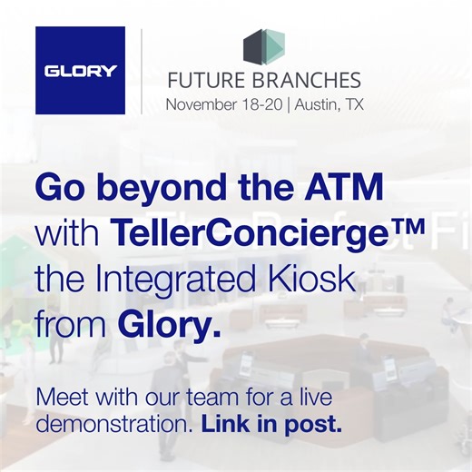 1K views · 22 reactions | Are you ready to go beyond the ATM? Enable direct-to-core, real-time processing for merchant deposits, change orders, coin recycling, and denomination-specific withdrawals. Meet us at Future Branches: https://events.glory-global.com/GloryFutureBranches2025 | GLORY | Facebook