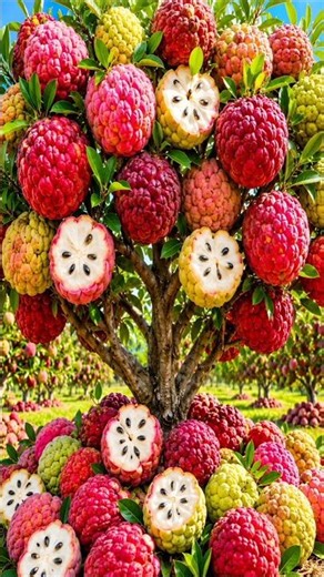 Easy and fast techniques for growing and propagating custard apple trees #garden #fruits #diy
