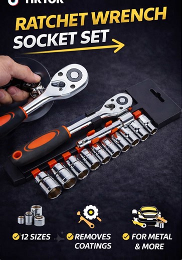 Heavy Duty Ratchet Wrench Socket Set 8mm-24mm Review