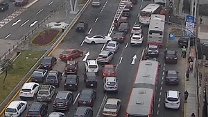 Surco: Inauguración del bypass del óvalo Monitor provocó tráfico en la avenida Javier Prado esta mañana