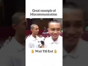 #Miscommunication #example