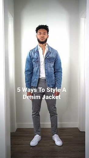 5 WAYS TO STYLE A DENIM JACKET | Mens Fall Outfits