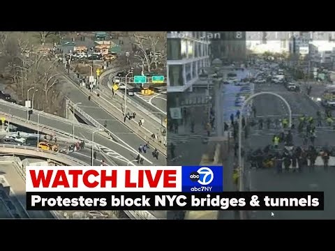 LIVE | Protesters block major NYC bridges and tunnels