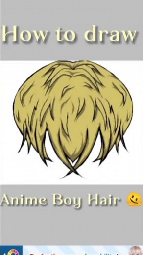 How to Draw Anime Boy Hair ✍️🔥 | Easy Hair Tutorial | Ibis Paint X #animedrawing #Boyhair #Animeart
