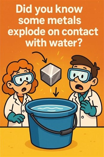 💥 Metals Explode in Water?! #Shorts