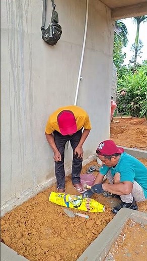Simple tool for compacting non-sticky soil #viral building #carpenter #construction#woodworking