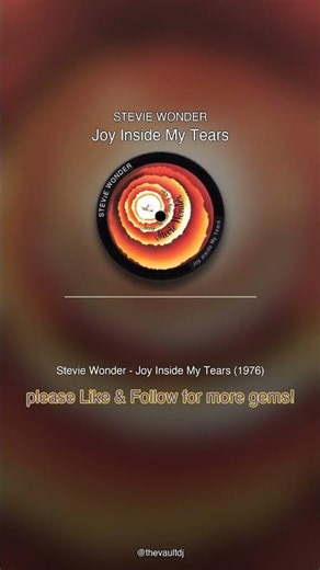 🎵 Stevie Wonder - Joy Inside My Tears 1976 | This vinyl still sounds incredible 💿✨ #Shorts