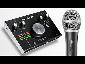 Using a M-Audio M-Track 2X2 C Series with Audio-Technica ATR2100x-usb Microphone