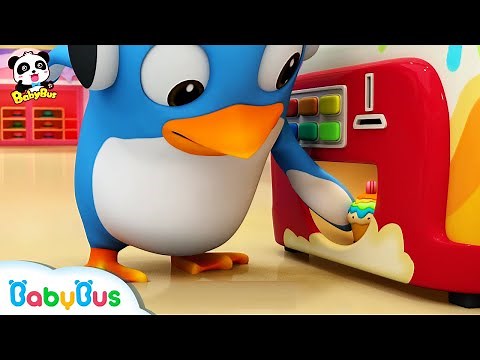 What's in Cake Vending Machine? | Ice Cream, Donuts Song, Learn Colors | Kids Songs | BabyBus