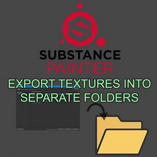 SubstancePainterShort 01 - How to export textures into separate folders #shorts
