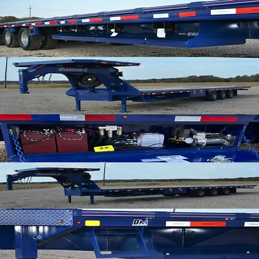 40k Triple Axle Gooseneck with Air Ride Suspension and Hydraulic Features