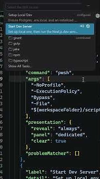 💾 Save time with VS Code Tasks #vscode #vscodetips