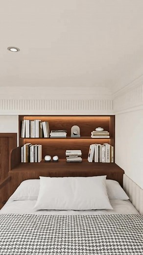 83K views · 638 reactions | Even an 8㎡ Small Bedroom Can Feel Like a Private Movie Theater! Turn your compact bedroom into the ultimate cozy retreat — where comfort meets creativity. Smart design, stylish lighting, and clever use of space make movie nights extra special. ✨ #SmallBedroomDesign #SmallApartmentDesign #HomeDecor #InteriorDesign #WholeHouseCustomization #ModernHome | Mkdesign33 | Facebook