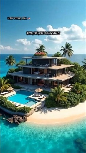 $120,000,000 NEW YORK MANSION TOUR 🇺🇸 #Shorts