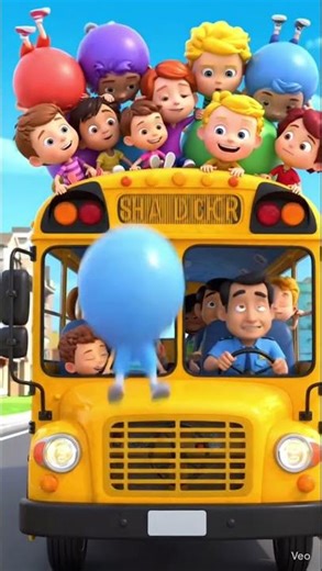School Bus Balloon Ride”😛 #funnycartoon #funny
