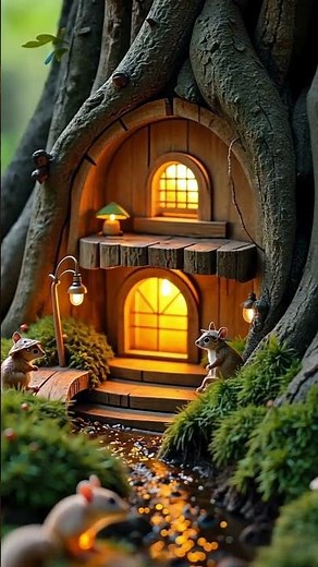 Tiny Dream House for a Squirrel 🐿️ | Adorable Miniature Construction
