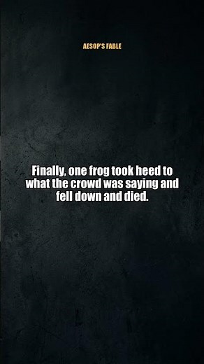 Daily Moral Story: Day 8 - The Deaf Frog #Shorts