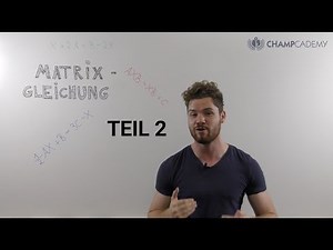 MATRIZENGLEICHUNG ausrechnen am BEISPIEL (Teil 2)